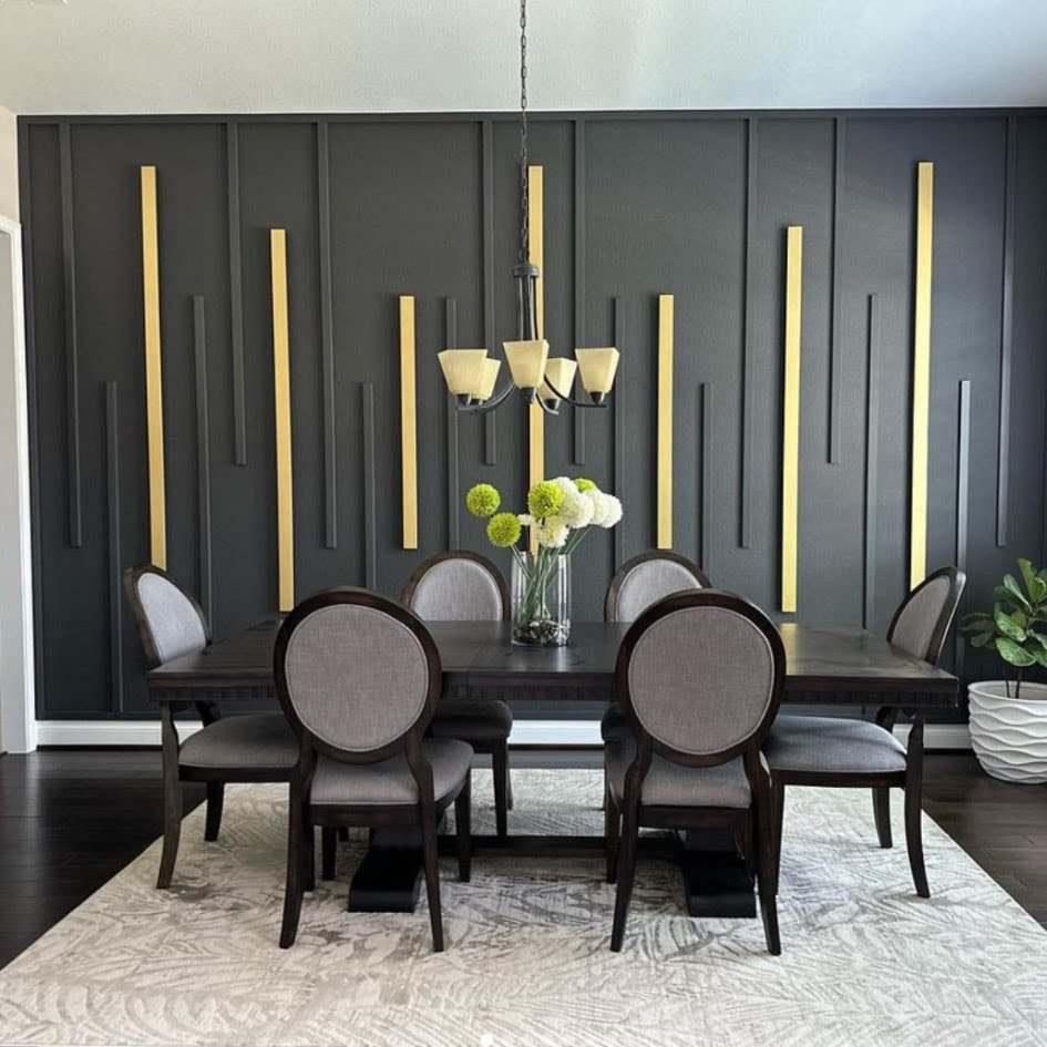 Elegant Dining Room Wall accent designs Phoenix Scottsdale